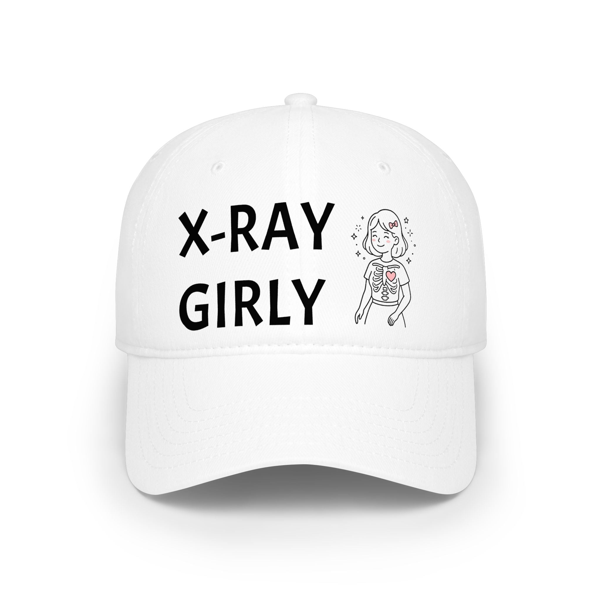 X-Ray Girly Baseball Cap — Cute Medical Tech Hat